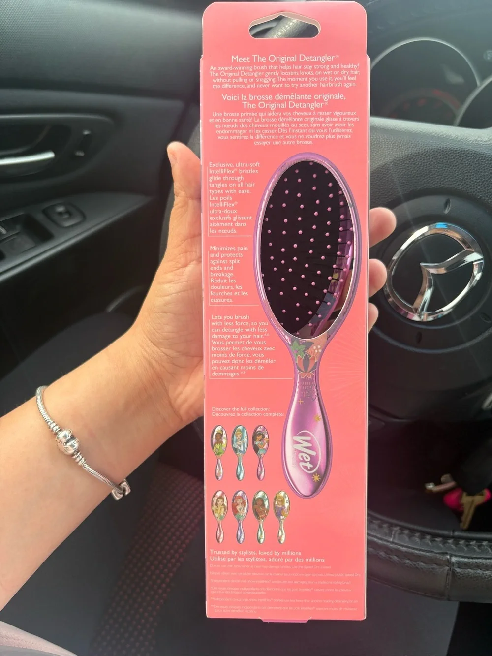 Wet Brush x Disney Princess Jasmine Detangler - Pink & Teal